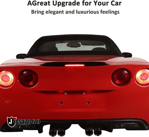 Car Rear Tail Foglights Lamp Frame Cover for Chevrolet Corvette C6 2005-2013 Rear Bumper Reflectors Lights,HighBrake Light Stickers,Auto Exterior Taillight Cover (Brake Light Cover) in Saudi Arabia