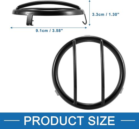 Headlight Light Grille Guard Protector Cover for Jeep Wrangler 2007-2017 (Set of 2) in Saudi Arabia