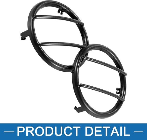Headlight Light Grille Guard Protector Cover for Jeep Wrangler 2007-2017 (Set of 2) in Saudi Arabia