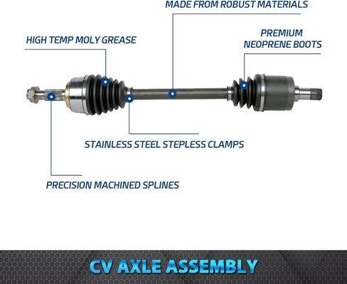Bodeman - Pair 2 Front Driver and Passenger Side CV Axle Drive Shaft Assembly for 2005 2006 Honda Odyssey in Saudi Arabia