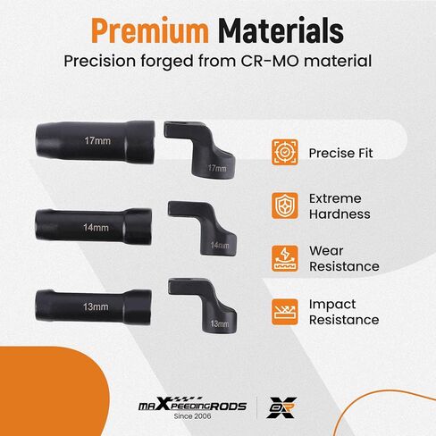 maXpeedingrods EGT Sensor Socket Set 13mm 14mm 17mm 3/8" Drive Exhaust Temperature Removal, 6 Pcs in Saudi Arabia