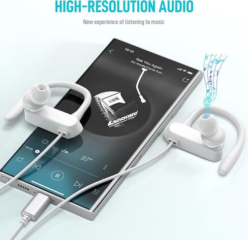 USB C Headphones Over Ear Hooks for iPhone 16 15 Pro Max Plus, Wrap Around Ear Buds with Loops Mic Type C Earphones Running Sport Wired Earbuds for Samsung Galaxy S24 Ultra S23 Fe S22 A35 Pixel 8 7 in Kuwait
