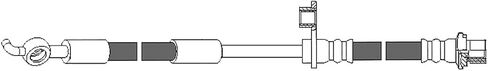 Front Rear Hydraulic Hose - 4X Front Rear Hydraulic Brake Hose Assembly Arrhythmic for Lexus NX300h 2.5L 2015-2019 in Saudi Arabia
