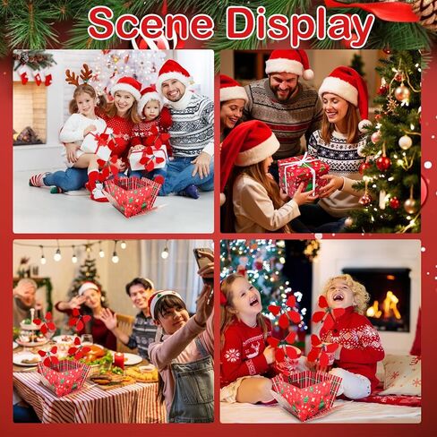 Timisea Christmas Explosion Box,Butterfly Christmas Surprise Gift Box,Surprise Box,Contains Four Flying Butterflies,Suitable for Party Supplies in Saudi Arabia