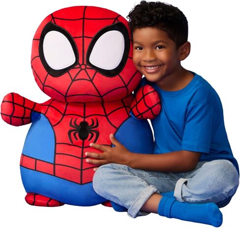 Squishmallows Original Marvel Spidey and His Amazing Friends 26in Spidey HugMees – Ultrasoft Official Jazwares Plush (Jumbo) in Saudi Arabia