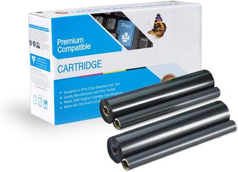 Thermal Transfer Roll Replacement Compatible with Panasonic KX-FA136, Works with: Refill Rolls for KX-FA135 (Box of 2) in Saudi Arabia
