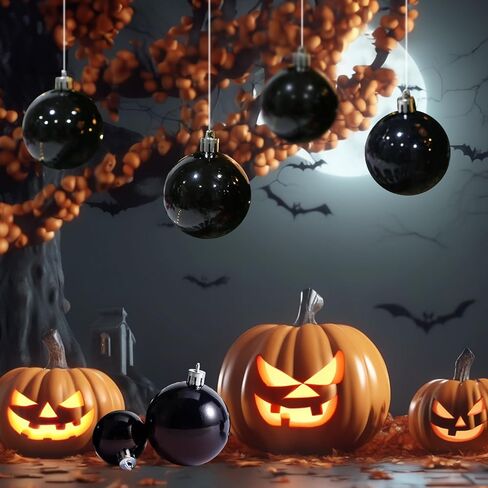 AMS 34ct Christmas Ball Mini Ornaments Party Decorations Shatterproof Festival Pendant Hangings for Xmas Tree Decor(1.57''/40mm,Blue) in Kuwait