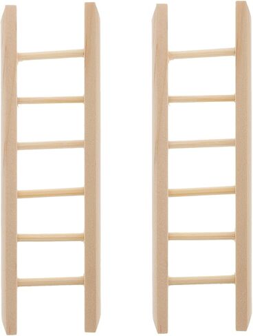NUOBESTY 2pcs Mini Wooden Ladders Miniature Wood Craft Ladder for Dollhouse Decorative Props in Saudi Arabia