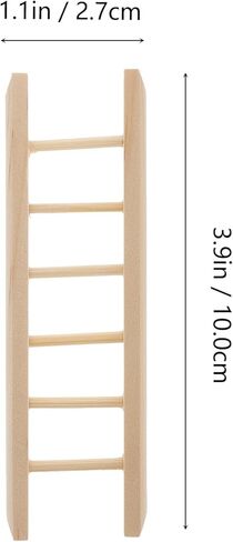 NUOBESTY 2pcs Mini Wooden Ladders Miniature Wood Craft Ladder for Dollhouse Decorative Props in Saudi Arabia