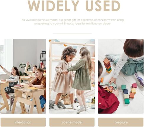 NUOBESTY 2pcs Mini Wooden Ladders Miniature Wood Craft Ladder for Dollhouse Decorative Props in Saudi Arabia