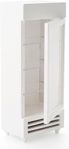 Odoria 1/12 Miniature Refrigerator Fridge Dollhouse Kitchen Furniture Accessories, White in Saudi Arabia