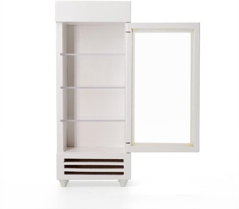 Odoria 1/12 Miniature Refrigerator Fridge Dollhouse Kitchen Furniture Accessories, White in Saudi Arabia