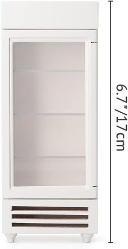 Odoria 1/12 Miniature Refrigerator Fridge Dollhouse Kitchen Furniture Accessories, White in Saudi Arabia