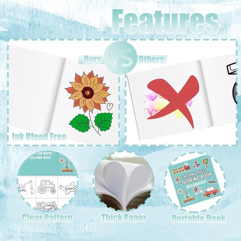 Fyeoxle 1pack كتب تلوين النباتات 8.3 "× 8.3" 40 ورقة كتب التلوين بسيطة التوتر والقلق الإغاثة ورقة سميكة لا نزيف كتيبات ملونة للنباتات موضوع الأطفال مكافآت جوائز لوازم الحفلات in Kuwait