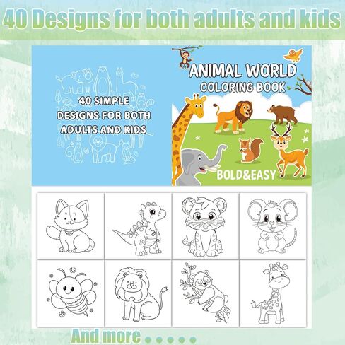 Fyeoxle 1pack كتب تلوين النباتات 8.3 "× 8.3" 40 ورقة كتب التلوين بسيطة التوتر والقلق الإغاثة ورقة سميكة لا نزيف كتيبات ملونة للنباتات موضوع الأطفال مكافآت جوائز لوازم الحفلات in Saudi Arabia