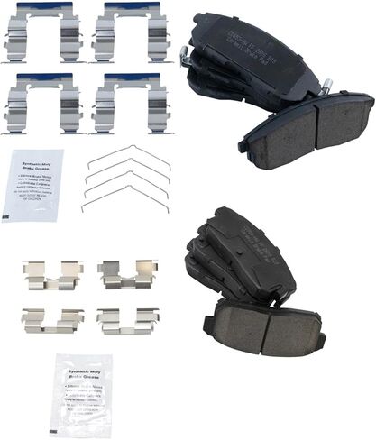 Front and Rear Brake Pad Set Ceramic Hardware Compatible with 2002-2006 Nissan Sentra in Saudi Arabia