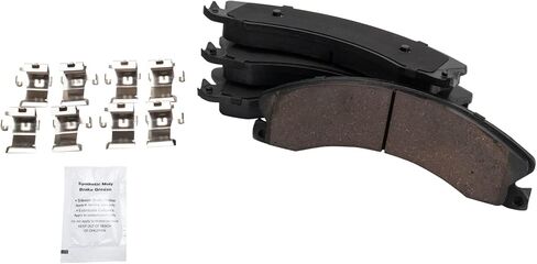 Front and Rear Brake Pad Set Ceramic Hardware Compatible with 2012-2019 Chevrolet Silverado 2500 HD 2011-2019 Silverado 3500 HD 2016-2019 Suburban 3500 HD GMC Sierra 2500 HD Sierra 3500 HD in Saudi Arabia