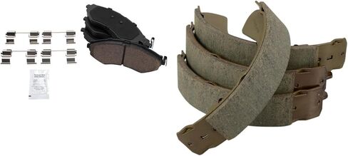 Front and Rear Brake Pad Set Ceramic Hardware Compatible with 2004-2011 Chevrolet Aveo 2007-2011 Aveo5 2013-2015 Spark 2009 Pontiac G3 in Saudi Arabia