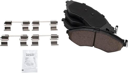 Front and Rear Brake Pad Set Ceramic Hardware Compatible with 2004-2011 Chevrolet Aveo 2007-2011 Aveo5 2013-2015 Spark 2009 Pontiac G3 in Saudi Arabia