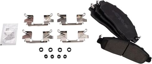 Front and Rear Brake Pad Set Ceramic Hardware Compatible with 2018-2021 Nissan LEAF in Saudi Arabia
