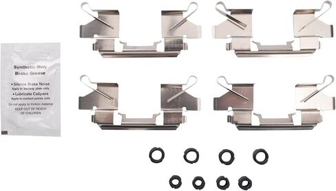 Front and Rear Brake Pad Set Ceramic Hardware Compatible with 2018-2021 Nissan LEAF in Saudi Arabia