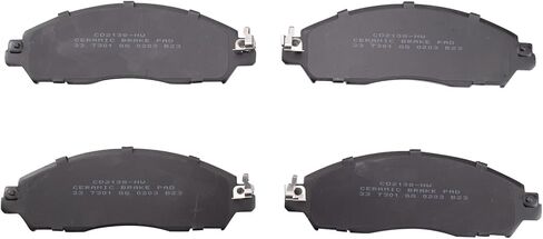 Front and Rear Brake Pad Set Ceramic Hardware Compatible with 2018-2021 Nissan LEAF in Saudi Arabia