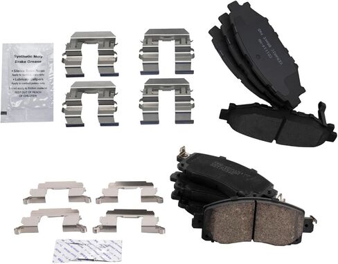 Front and Rear Brake Pad Set Ceramic Hardware Compatible with 2018-2022 Subaru Crosstrek 2017-2022 Impreza in Saudi Arabia