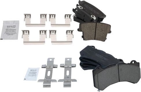 Front and Rear Brake Pad Set Ceramic Hardware Compatible with 2017-2018 Dodge Charger in Saudi Arabia