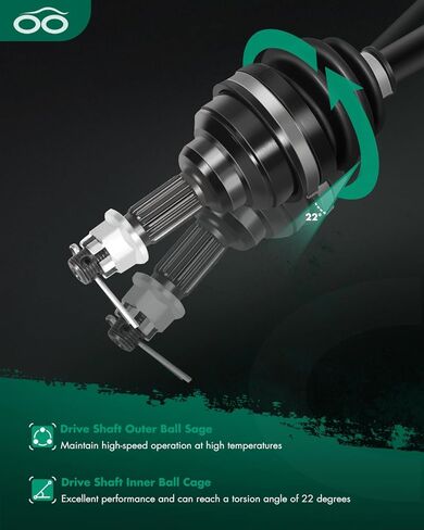 SCITOO Front CV Axle Shaft Assembly Fit 1998-2004 for Honda Foreman 450 42350-HN0-A01 Left and Right in Saudi Arabia