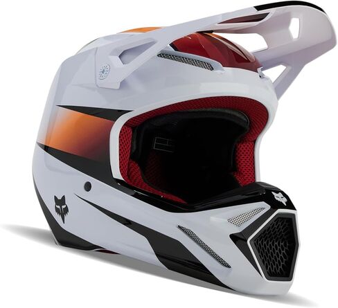 خوذة الدراجة الترابية V1 للجنسين من Fox Racing، باللون الأبيض/الأسود، مقاس XX-Large in Saudi Arabia