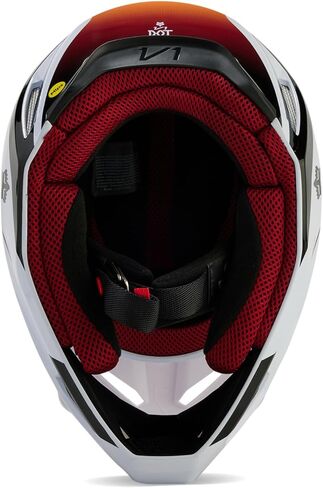 خوذة الدراجة الترابية V1 للجنسين من Fox Racing، باللون الأبيض/الأسود، مقاس XX-Large in Saudi Arabia