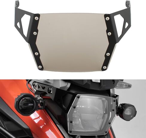 Lirun LM-DZ-023-YAN Grille Protector Headlight Guard Brown Acrylic + Metal For Suzuki V-Strom 1050A 2019-2020 1 Pc in Saudi Arabia