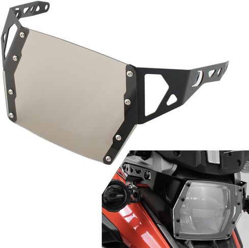 Lirun LM-DZ-023-YAN Grille Protector Headlight Guard Brown Acrylic + Metal For Suzuki V-Strom 1050A 2019-2020 1 Pc in Saudi Arabia