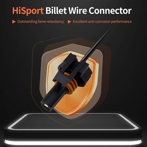 HiSport Billet Wire Connector LS Gen 4 Starter Motor Solenoid LS3 Pigtail WPSTR40 Compatible with Vehicles Camaro Corvette OEM Tooling, Connector, Lock, Seals, Terminals in Saudi Arabia