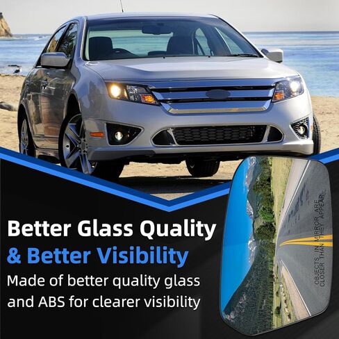 استبدال مرآة جانبية للركاب لسيارة Ford Fusion 2006 2007 2008 2009 2010، لسيارة Mercury Milan 2006 2007 2008 2009 2010 - زجاج مرآة الجانب الأيمن، زجاج مرايا الرؤية الخلفية in Kuwait