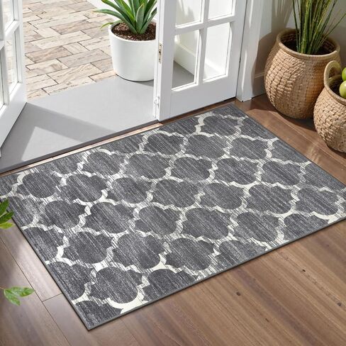 سجادة Lahome المغربية للمطبخ - 2'6'' x 8' عداء للممرات، سجاد غرفة نوم غير قابل للانزلاق وقابل للغسل، سجادة غرفة غسيل منخفضة الوبر، عداء سجاد ملون متعثر لغرفة المعيشة في المدخل in Kuwait