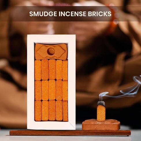 Smudge Incense Bricks - Palo Santo, White Sage, Sandal Oudh - 45 Bricks (Pack of 3) in Saudi Arabia
