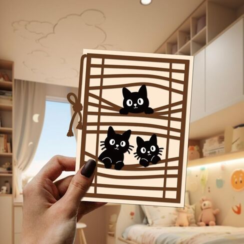 Blinds Animals Cutting Dies Cats Bears Dogs Card Making Die Stencil Carbon Steel Die Cuts Card Scrapbooking Embossing Template Dies for Greeting Cards Paper Craft Album Invitation Decor in Kuwait