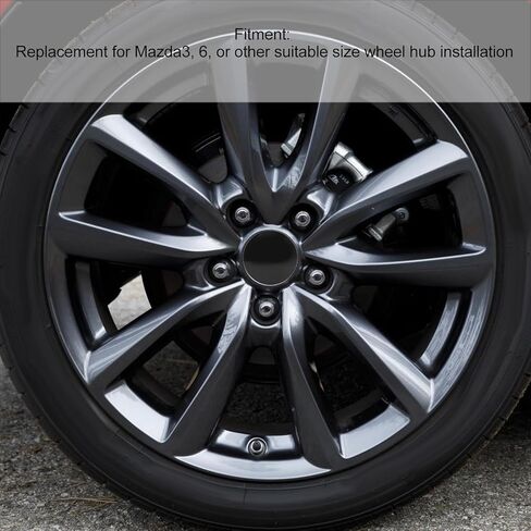 Wheel Center Hub, 4pcs Carbon Fiber Wheel Center with Metal Clamps, 57mm Outer Diameter, 4pcs in Saudi Arabia
