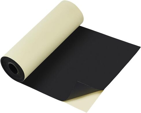BENECREAT 118x11.8 Inch Black Self Adhesive EVA Foam Roll, 3mm Thick Adhesive Craft Foam Roll for Furniture Protecting, Gap Filling, Costumes, DIY Craft Project in Saudi Arabia