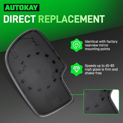 AUTOKAY 12477843 Left Driver Side Mirror Compatible with 1999-2007 Chevy Silverado Avalanche Suburban Tahoe, GMC Sierra Yukon, Cadillac Escalade ESV EXT, Exterior Rearview Mirror with Clear Vision in Saudi Arabia