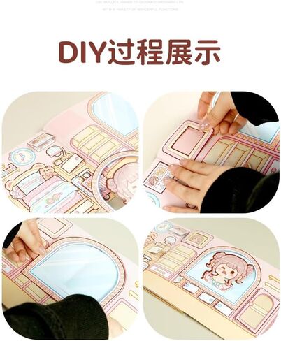 ملصقات صندوق هدايا Alideco، كتاب هادئ، ملصقات موتشي صغيرة، تصميم مجمع، سجل القصاصات، سجل القصاصات، الحرف اليدوية، ملصقات تزيين المذكرات (zhaijiashiguang) in Saudi Arabia