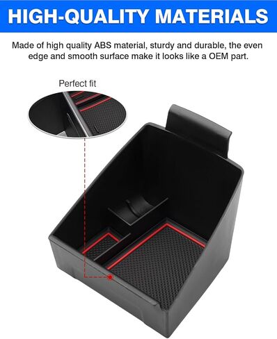 منظم وحدة التحكم المركزية من Autoorder لـ 2021 2022 2023 2024 Kia ​​K5 GT Line Accessories صندوق تخزين مسند الذراع صينية إدخال ثانوية مع حصيرة سوداء in Saudi Arabia
