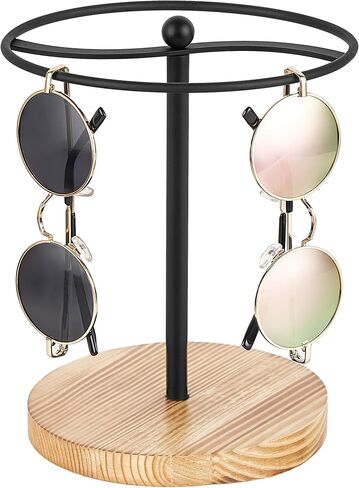 Mkono Sunglasses Organizer Glasses Holder Stand Sunglass Storage Display Eyeglasses Rack for up to 12 Pairs of Eyewear Glasses for Table Dresser Desk Countertop Bedroom in Kuwait