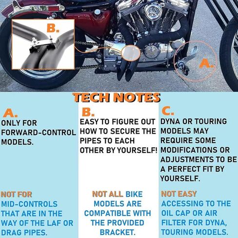عادم LAF مقاس 2 بوصة لدراجة Harley Sportster 883 Softail Dyna 1984-2023 بلمسة نهائية مطلية بالكروم، مقاوم للصدأ in Saudi Arabia