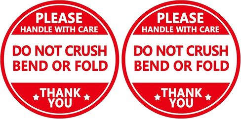 Do not Crush Bend or Fold Shipping Handling Stickers Labels,Shipping Warning Stickers for Package 2 Inch 500 Pcs Per Roll in Saudi Arabia