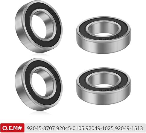 JAVIK 2 Set Front Wheel Bearings & Seals Kit for Kawasaki Mule 3010 2010 4010 2030 3000 2500 2510 4000 3020 2020 1990-2024 O.E.M# 92045-3707 92045-0105 92049-1025 92049-1513 in Saudi Arabia