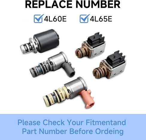 4L60E 4L65E Transmission Shift Solenoid Kit Electronic Pressure Control Shift TCC PWM 3-2 Downshift Solenoids Compatible with Chevy GM 1996-2002 in Saudi Arabia