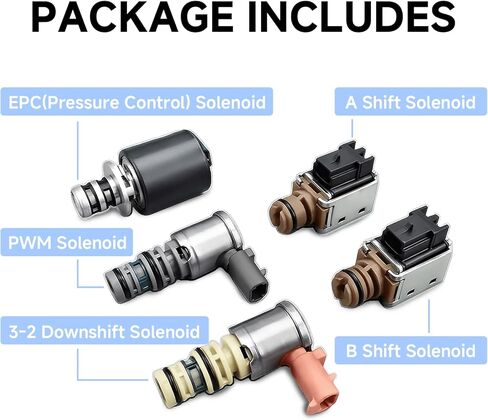 4L60E 4L65E Transmission Shift Solenoid Kit Electronic Pressure Control Shift TCC PWM 3-2 Downshift Solenoids Compatible with Chevy GM 1996-2002 in Saudi Arabia