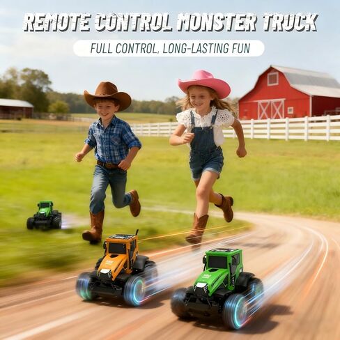 ألعاب شاحنة الوحش للتحكم عن بعد: لعبة جرار برمائية RC 1:14، سيارات RC 2.4 جيجا هرتز 4WD، بيك اب لجميع التضاريس على الطرق الوعرة، هدايا عيد الميلاد للأطفال هدية للأولاد والبنات للأعمار من 6 سنوات فما فوق in Saudi Arabia